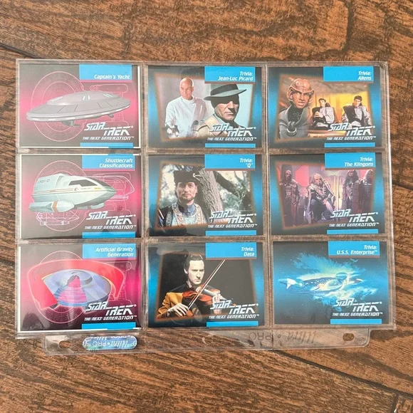 1992 Impel Star Trek TNG Inaugural Edition Complete Base Set #1-120 - Picture 14 of 17